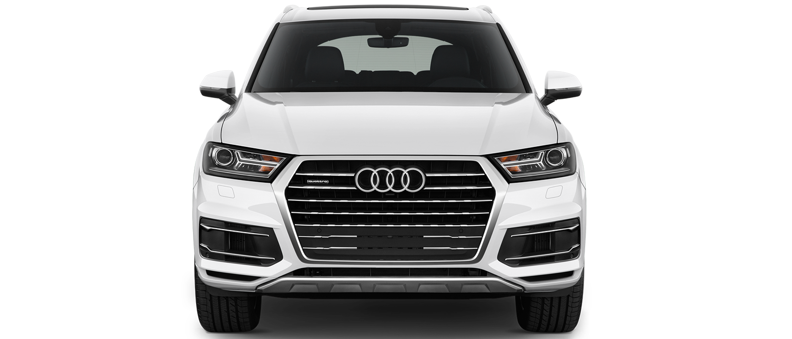 White Audi SUV PNG Gambar Transparan
