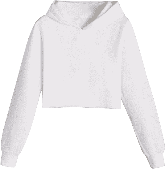 White Hoodie PNG Transparent Image