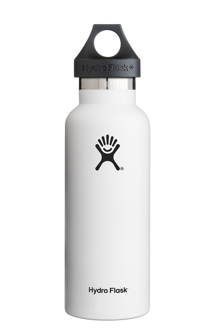 White Hydro Flask PNG Image Background