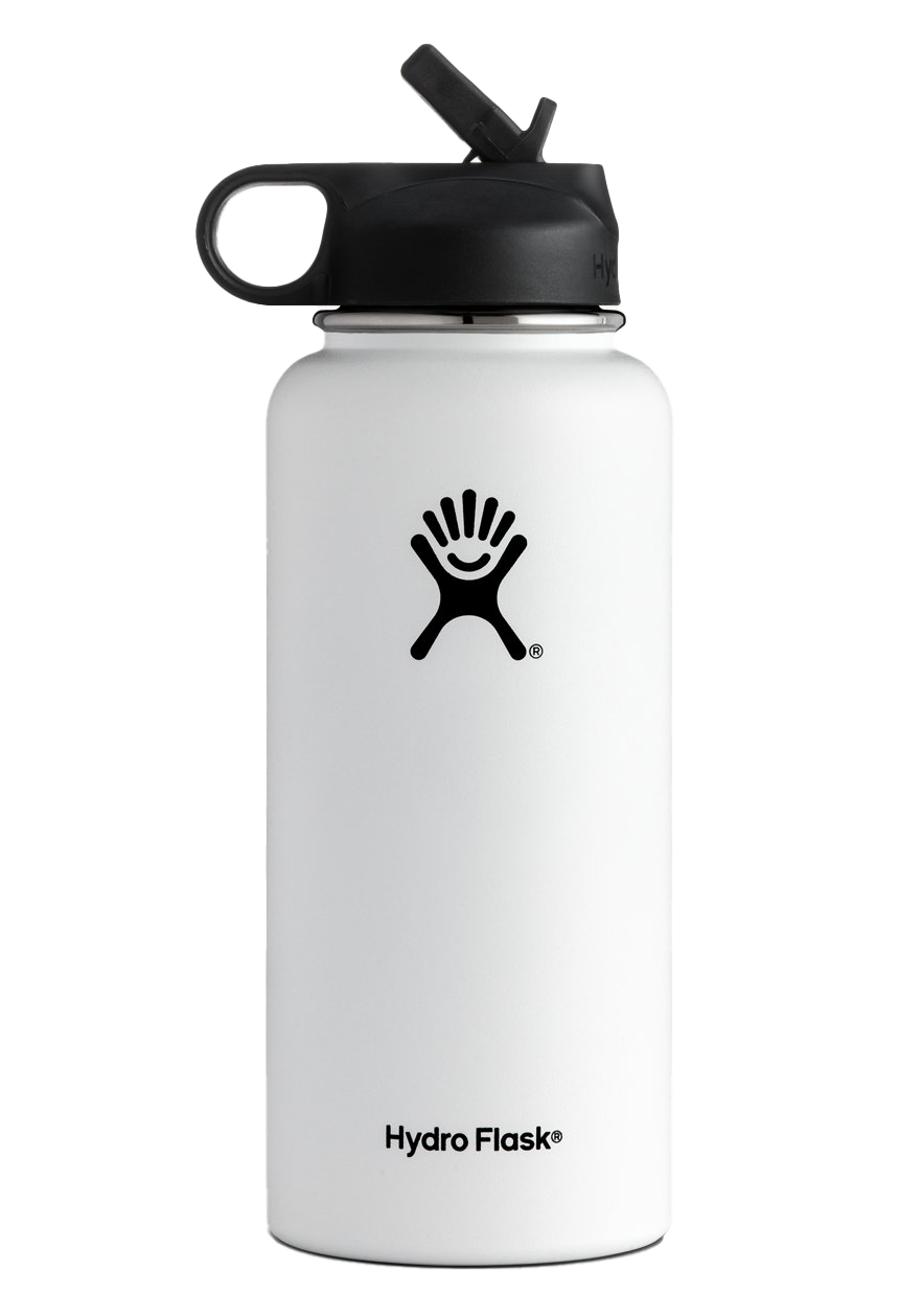 White Hydro Flask PNG Photo