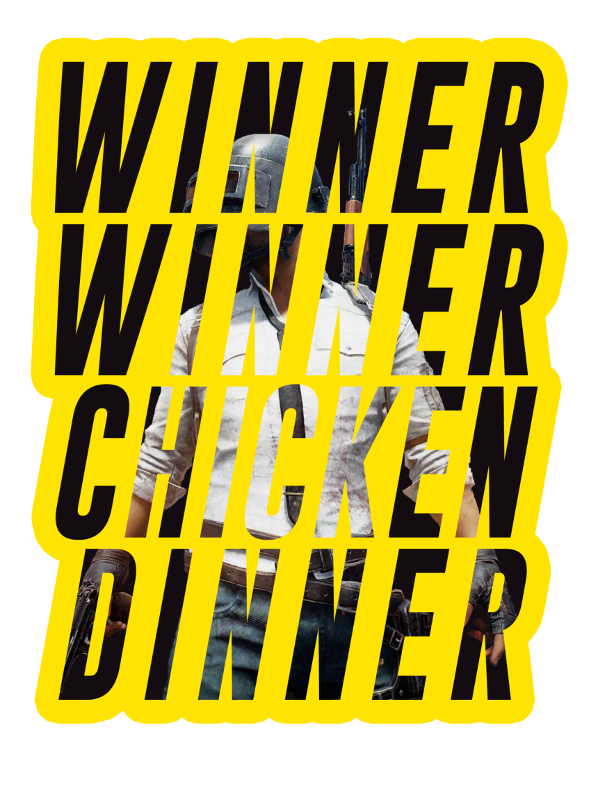 Winner Winner Chicken Dinner PNG Image Background