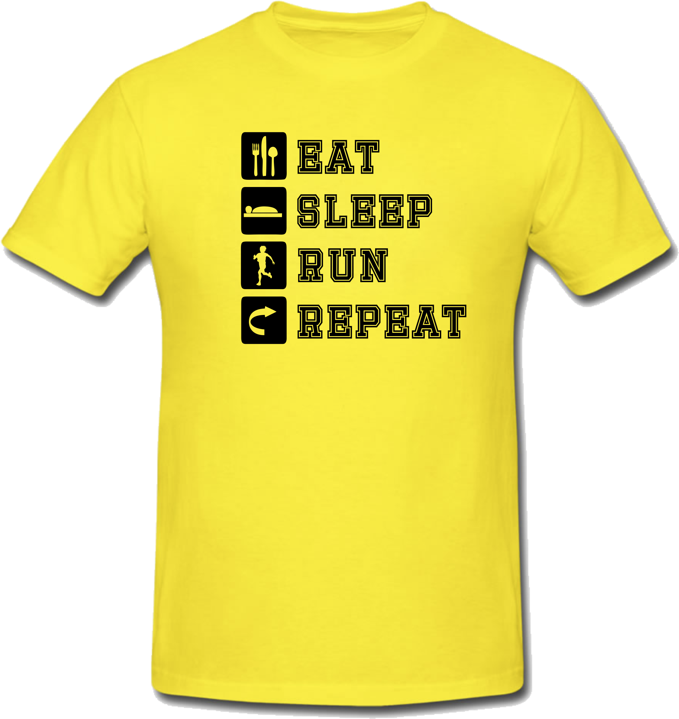Geel T-shirt PNG Transparant Beeld
