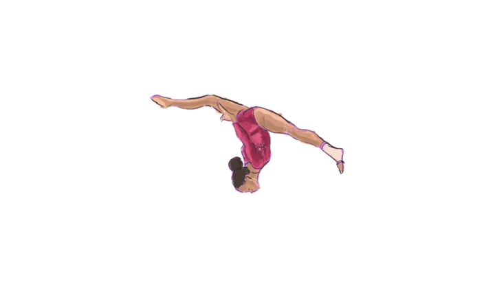 Yoga Handstand Emoji PNG Image Background