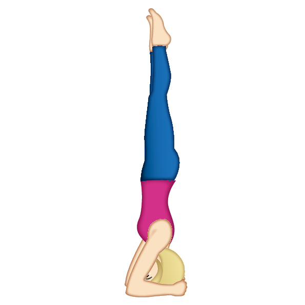 Yoga Handstand Emoji PNG Image