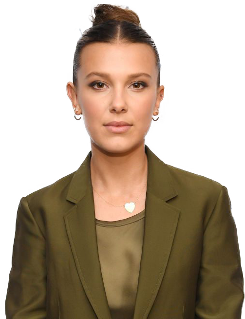 Actress Millie Bobby Brown PNG High-Quality Image