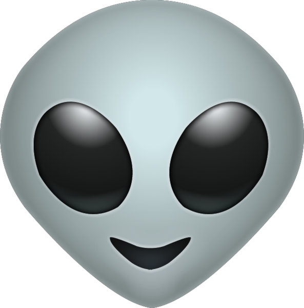 Alien emoji clipart PNG hoogwaardige Afbeelding