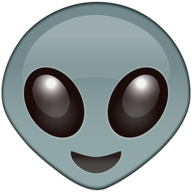 Alien Emoji Clipart PNG Photo