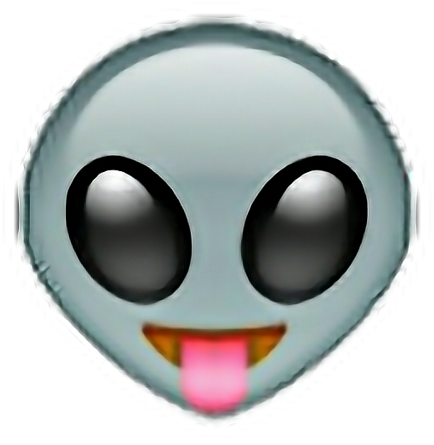 Alien Emoji Clipart PNG imagen Transparente