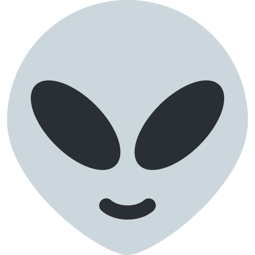 Alien Emoji PNG Transparant Beeld