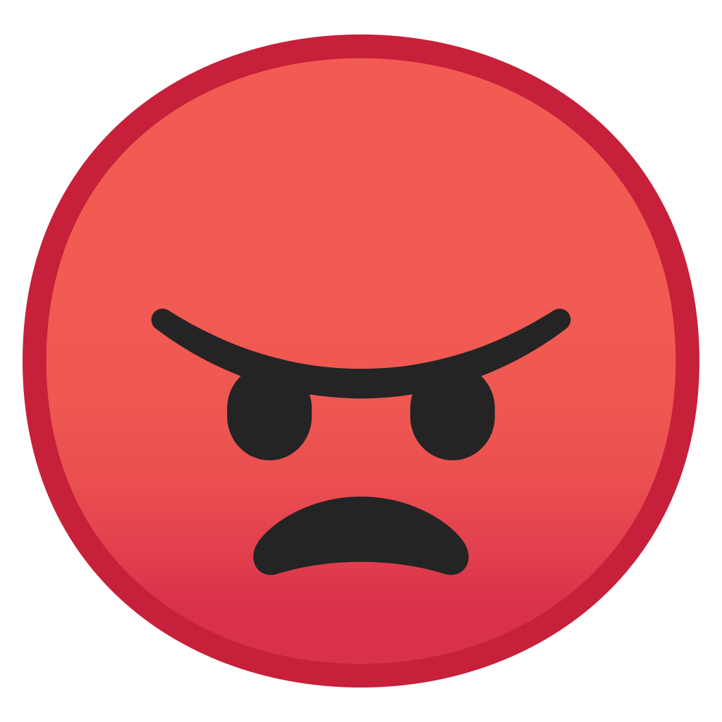 Angry Face Emoji PNG Image Background