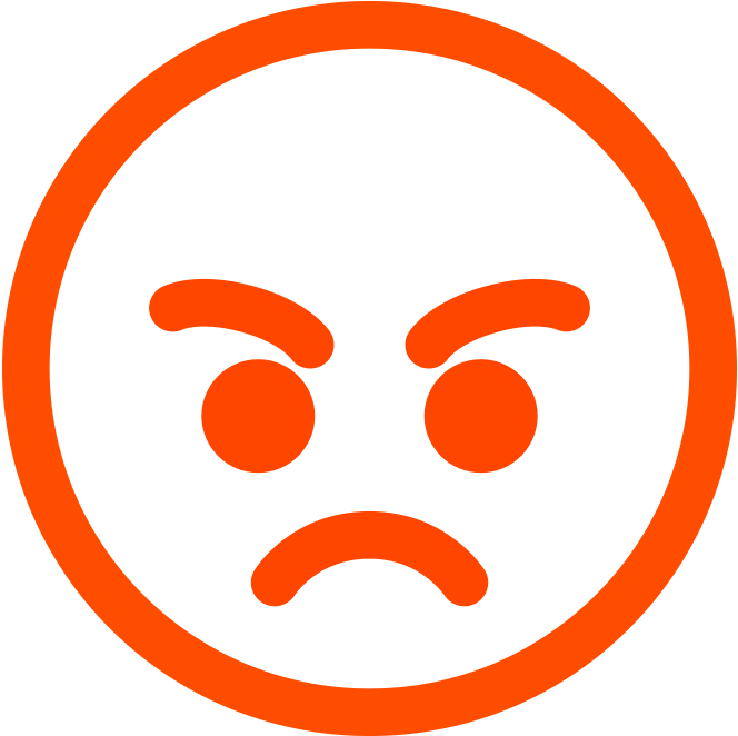 Сердитое лицо Emoji PNG image