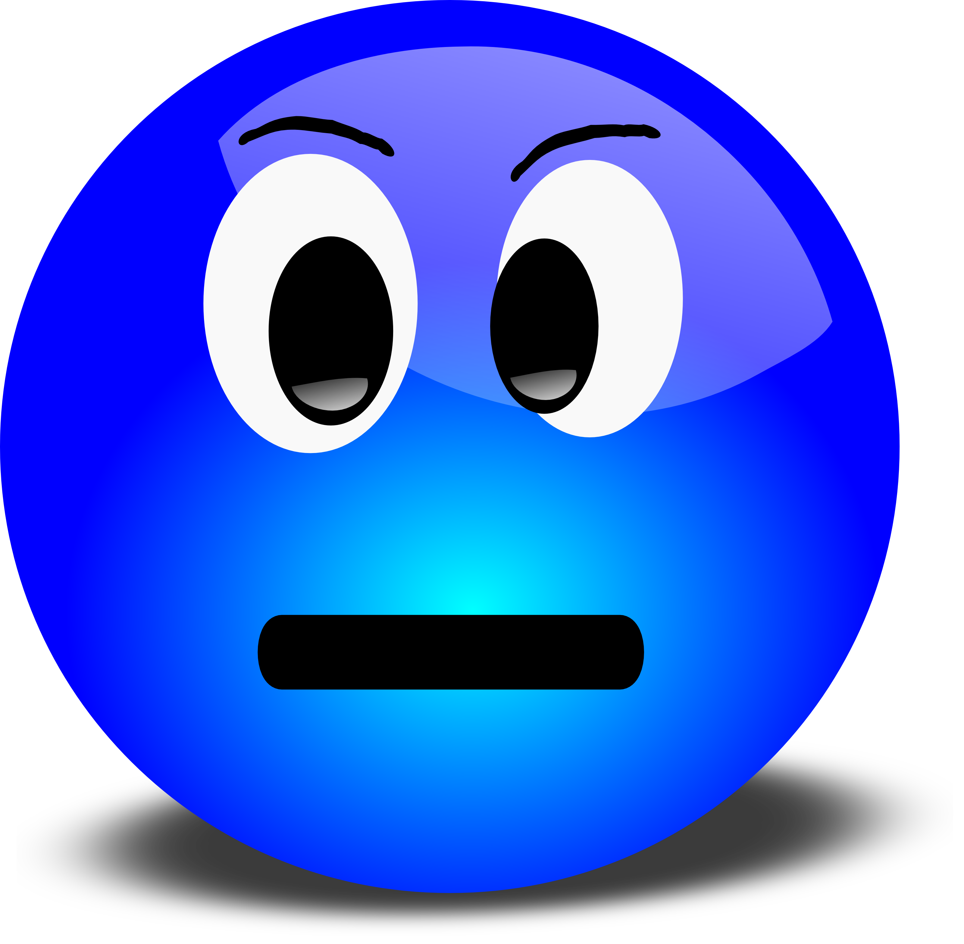 Angry Face Emoticon PNG Pic