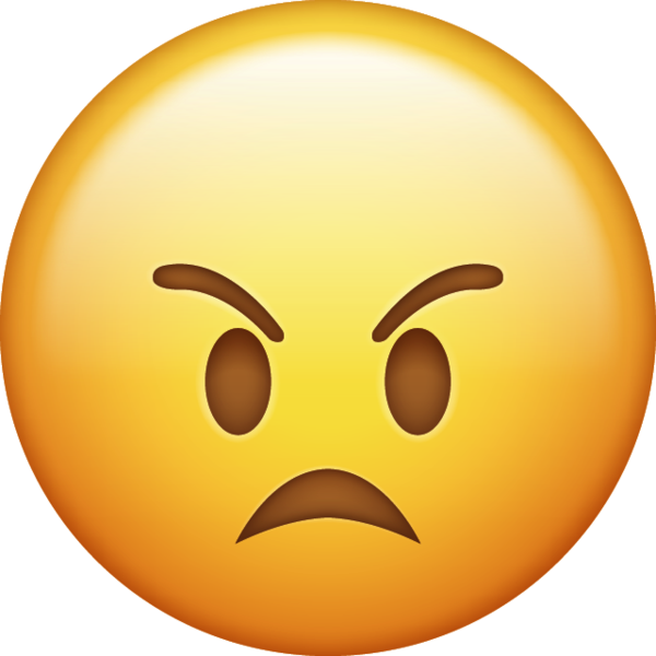 Angry Face Emoticon Transparent Image