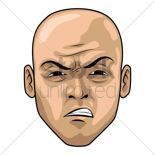 Angry Person Face PNG High-Quality Image