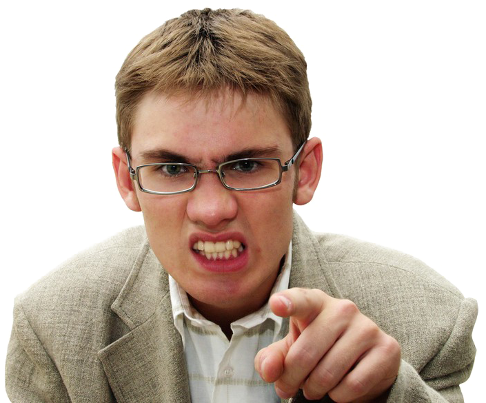 Angry Person PNG Image Background