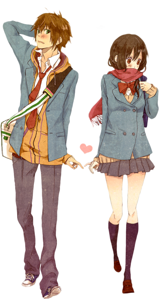 Anime Couple PNG High-Quality Image