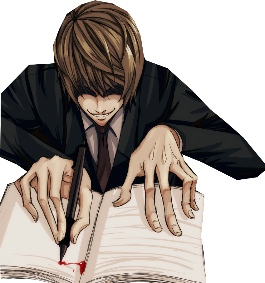 Anime Light Yagami PNG-Afbeelding