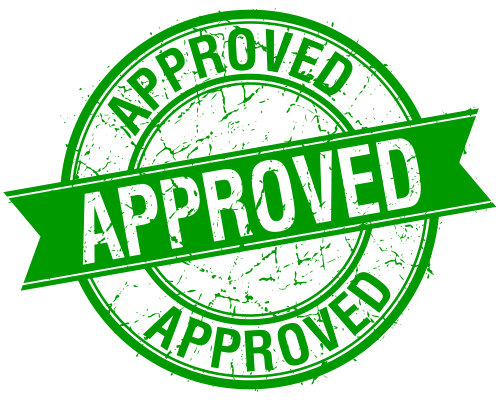 Approved Green Stamp Free PNG Image