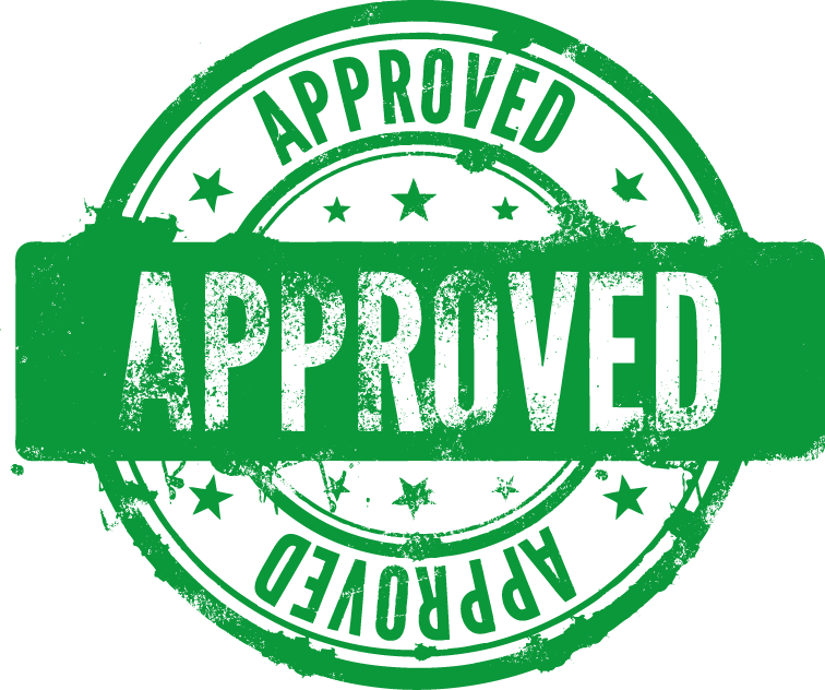 Approved Green Stamp PNG Download Image