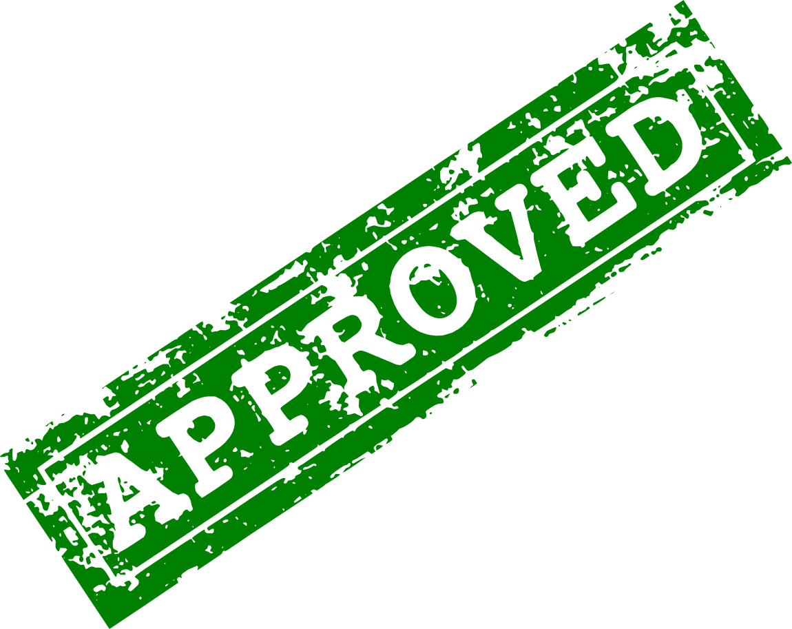Approved Green Stamp PNG Free Download