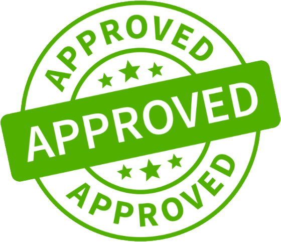 Approved Green Stamp PNG Image
