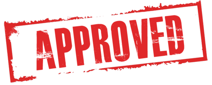 Approved Red Stamp PNG Image Background