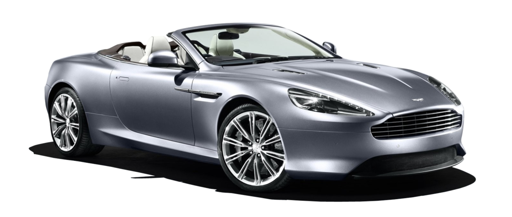 Aston Martin Silver Car PNG High-Quality Image