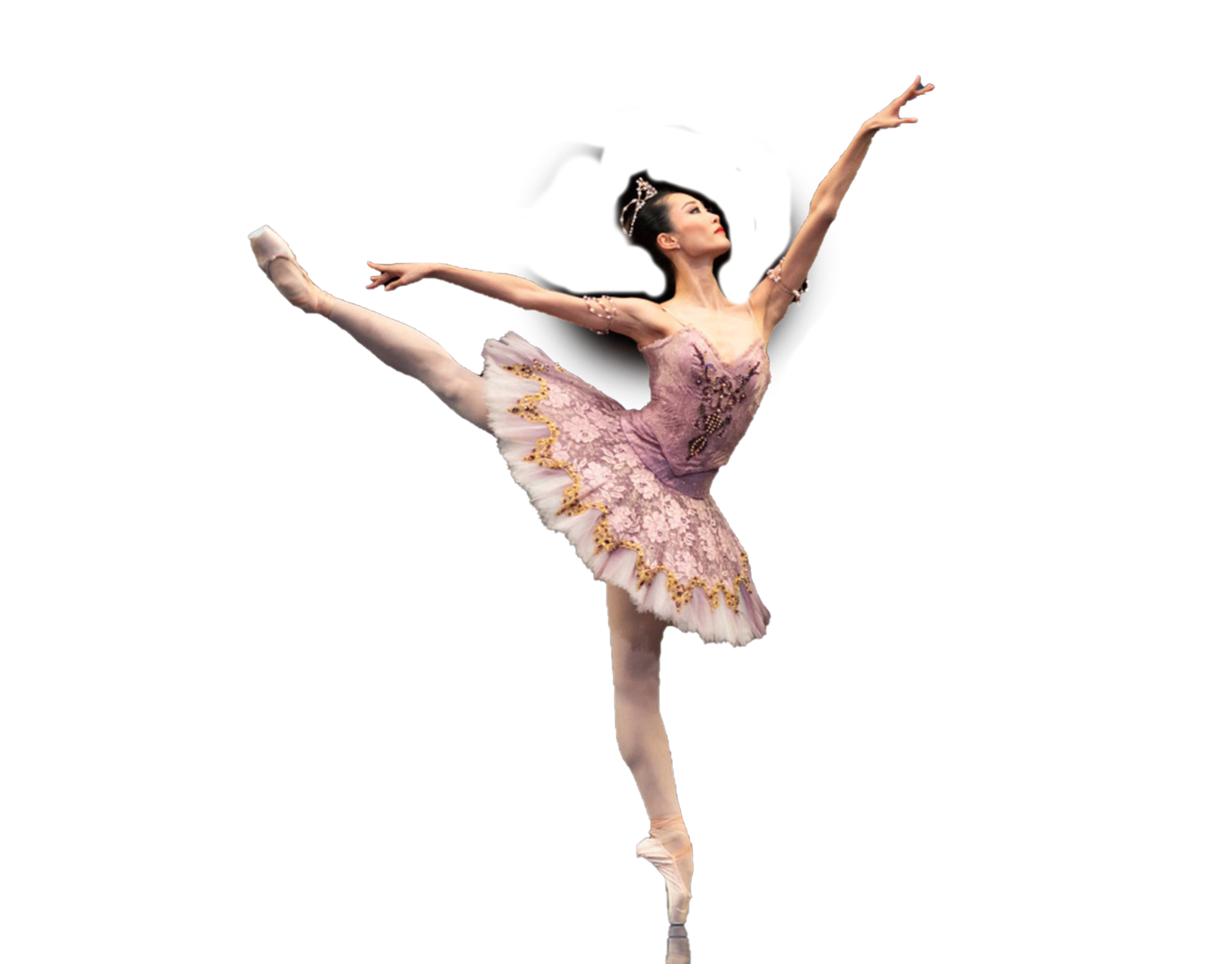 Atletische balletdanser Transparante Afbeelding