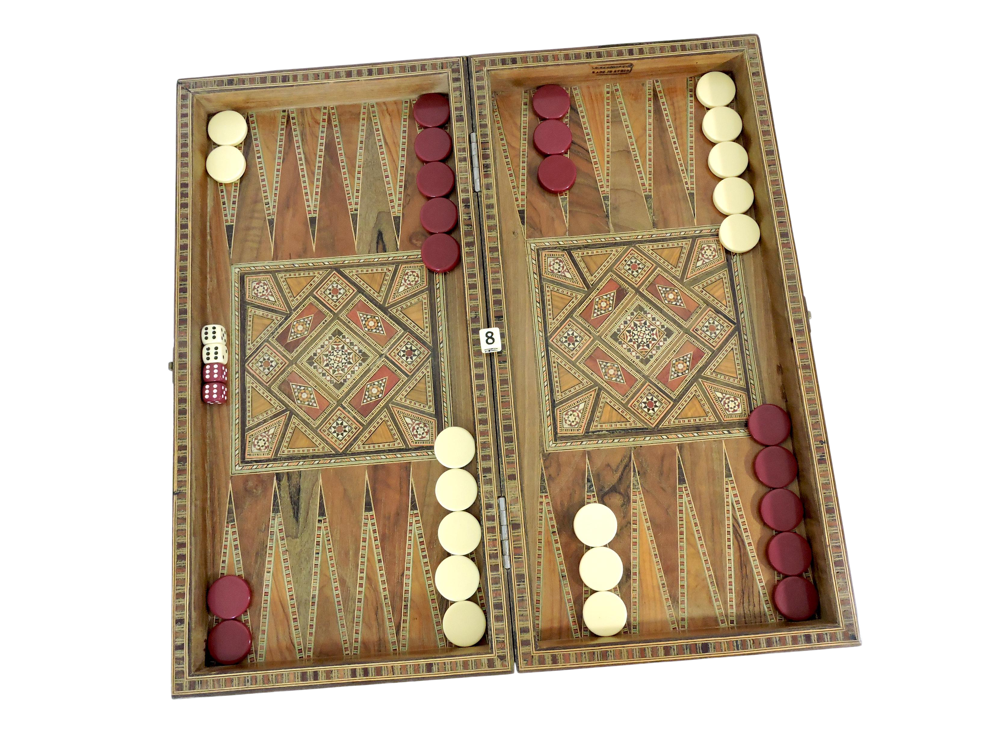 Backgammon game PNG Foto