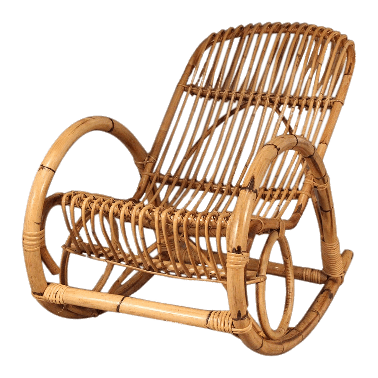 Bamboo Furniture Chair PNG High-Quality Image