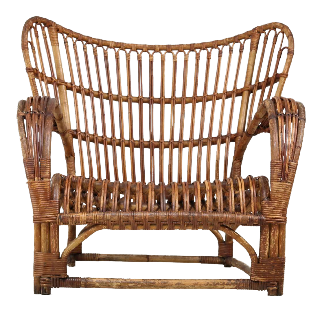 Bamboo Furniture Chair PNG Transparent Image