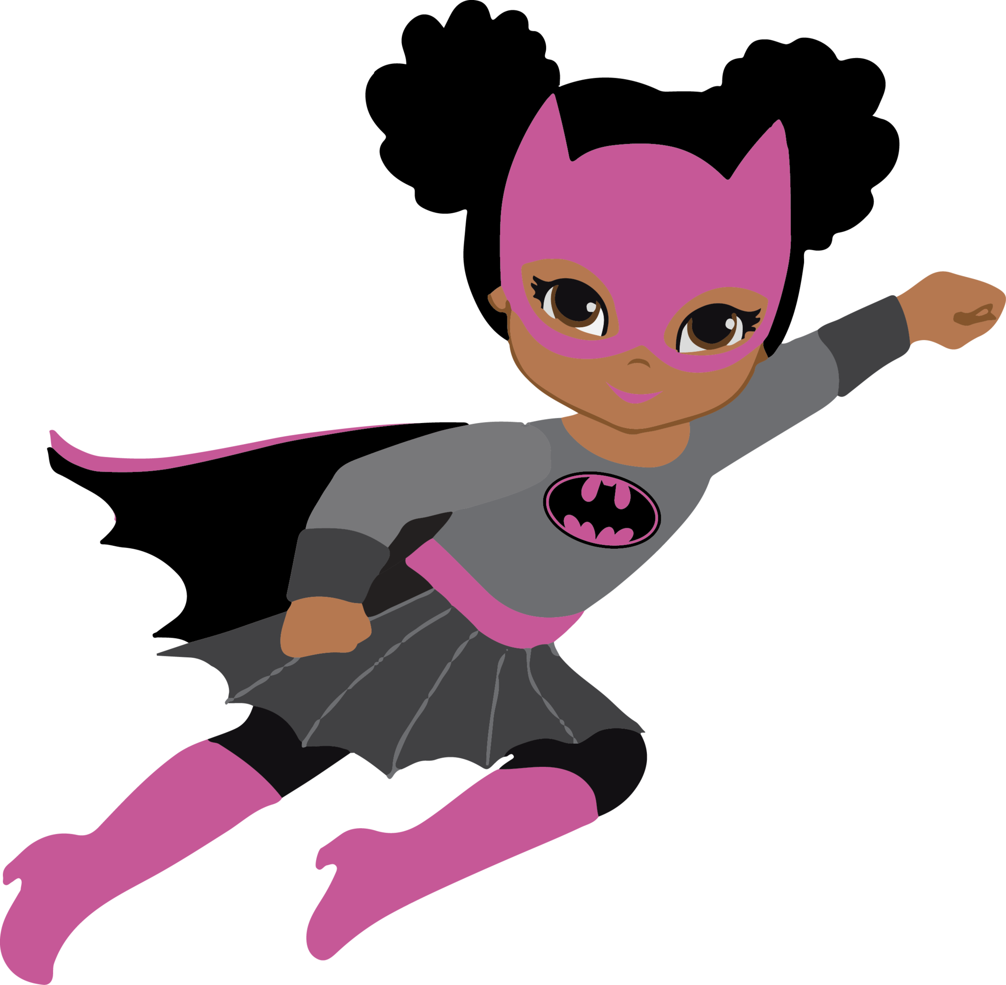Batgirl Kartun PNG Gambar Transparan