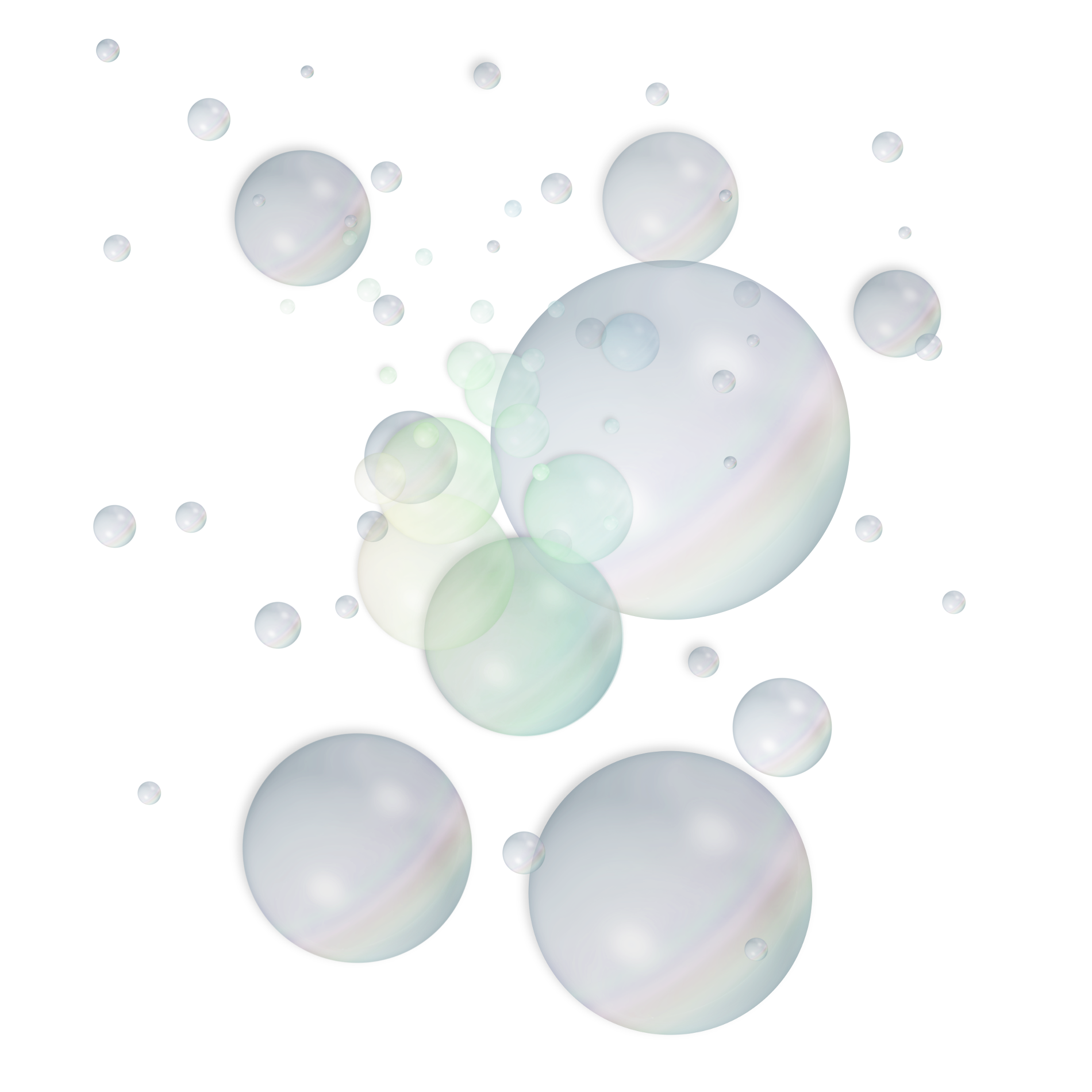 Burbujas de baño PNG photo
