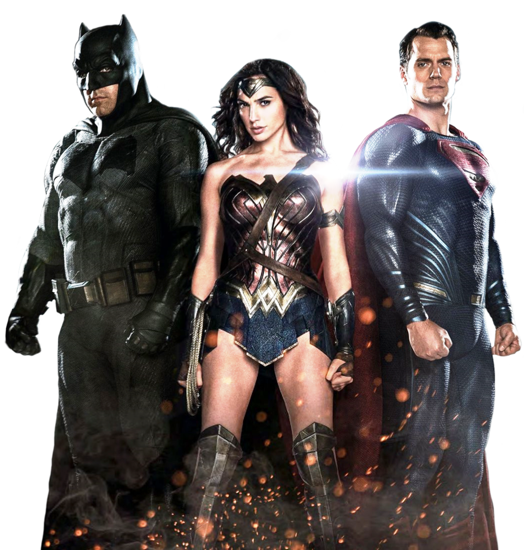 Batman V Superman Characters PNG Image Background