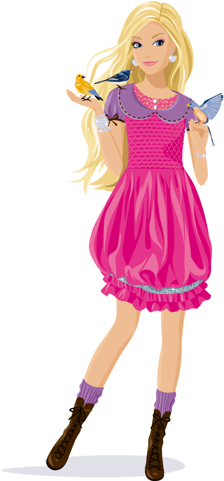 Beautiful Barbie PNG Image Background