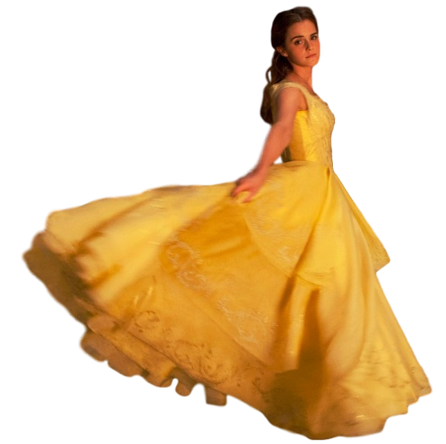 Belle Dress PNG Transparent Image