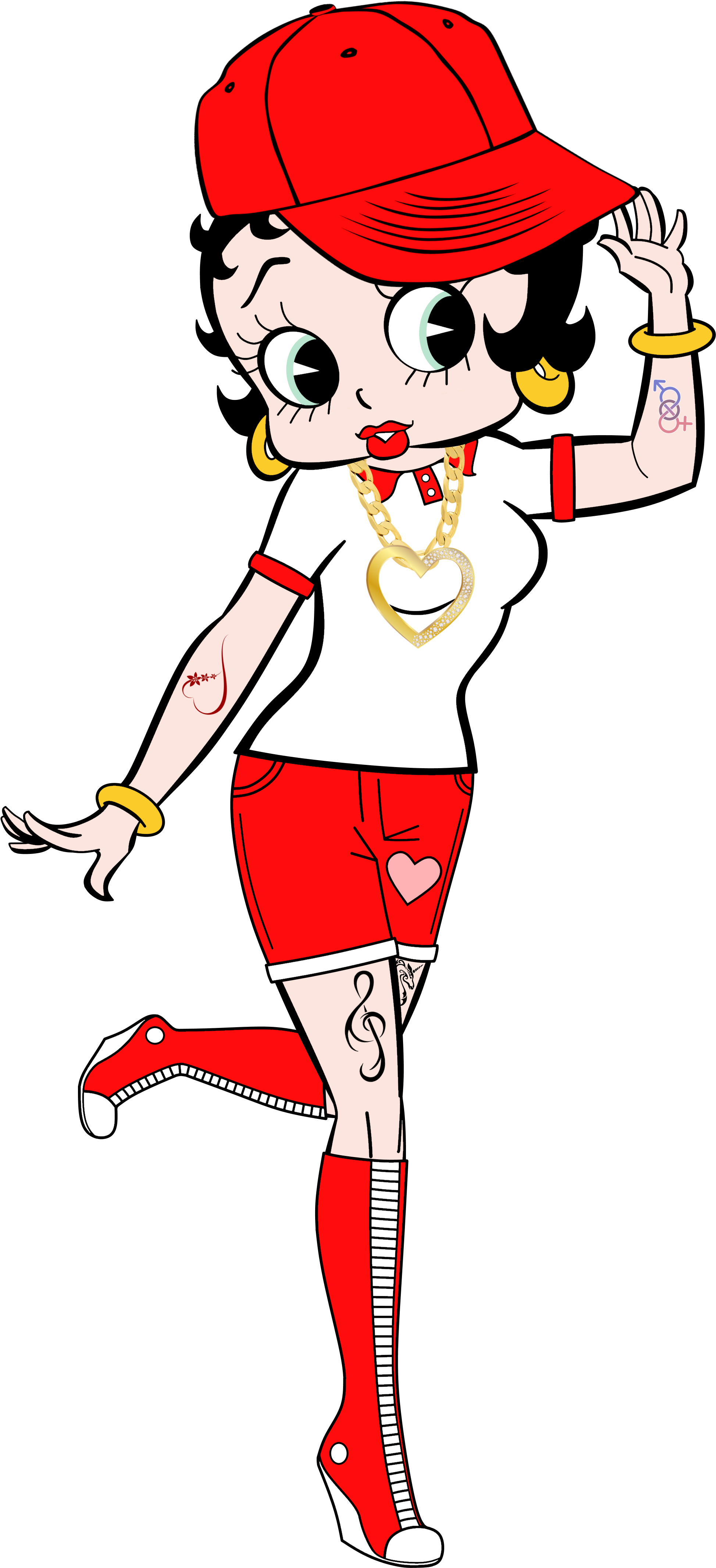 Betty Boop PNG Transparent Image