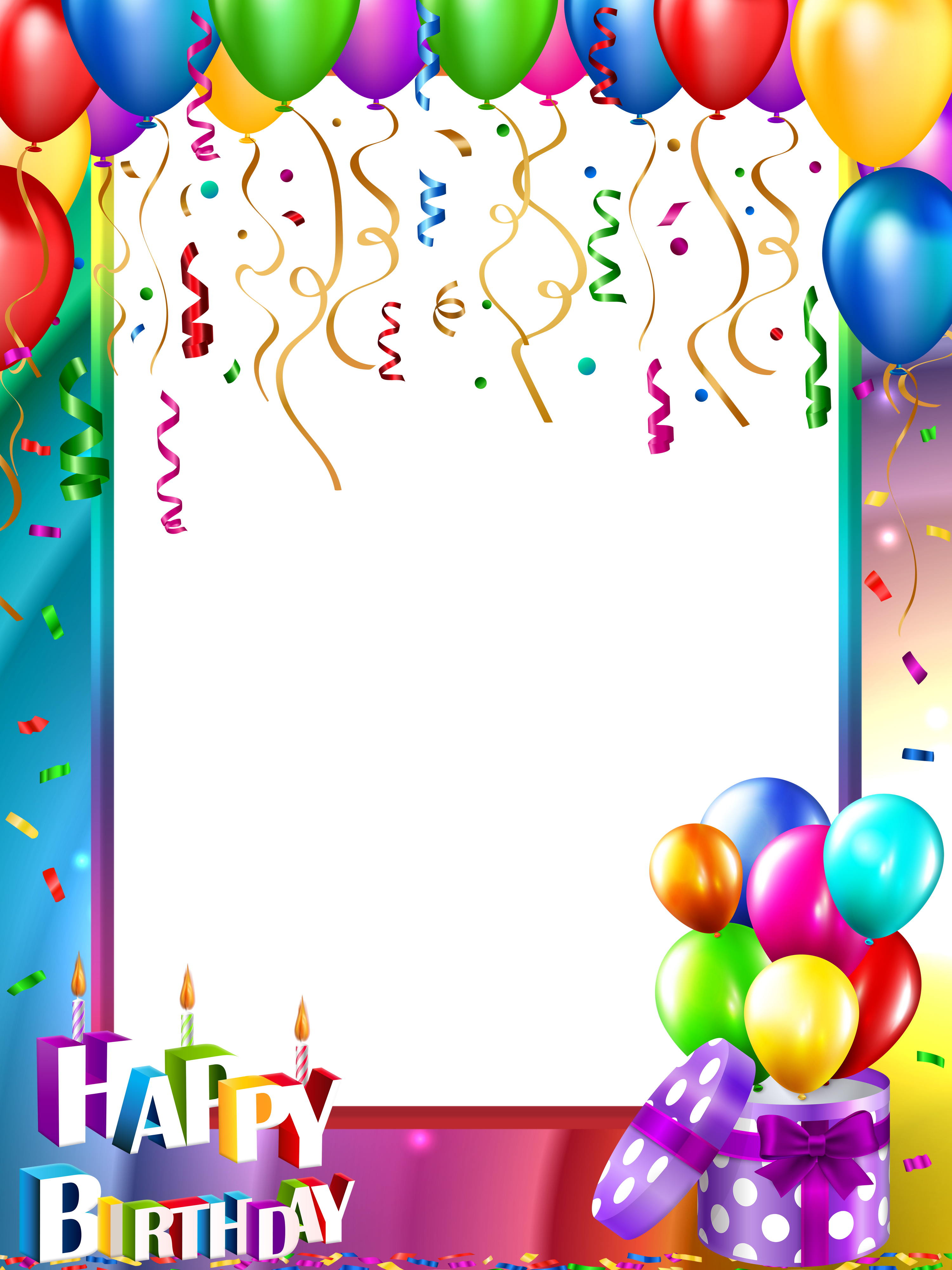 Birthday Frame PNG Image Background
