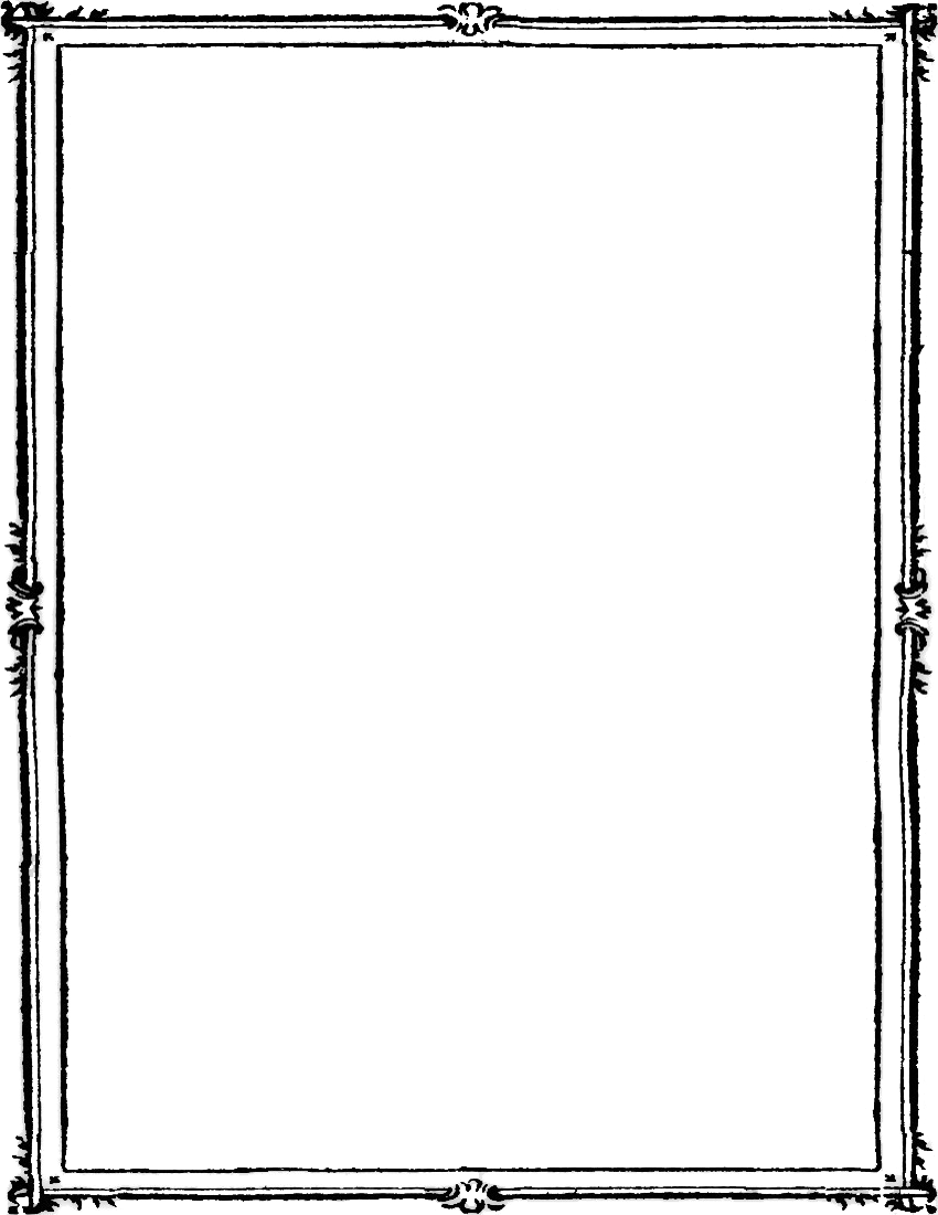Zwarte rand rechthoek PNG Afbeelding