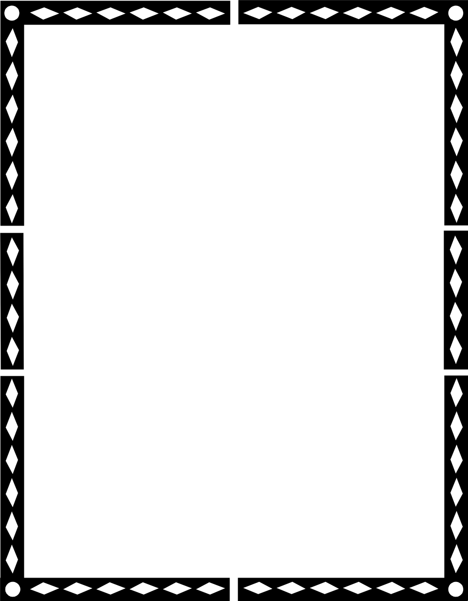 Imagen Transparente del rectángulo de la frontera negra