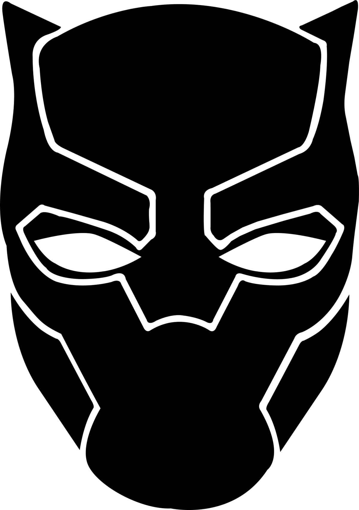 Logo Panther Black PNG Background