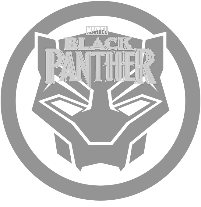 Zwart Panther logo PNG Transparant Beeld