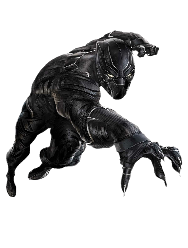 Schwarzer Panther-transparentes Bild