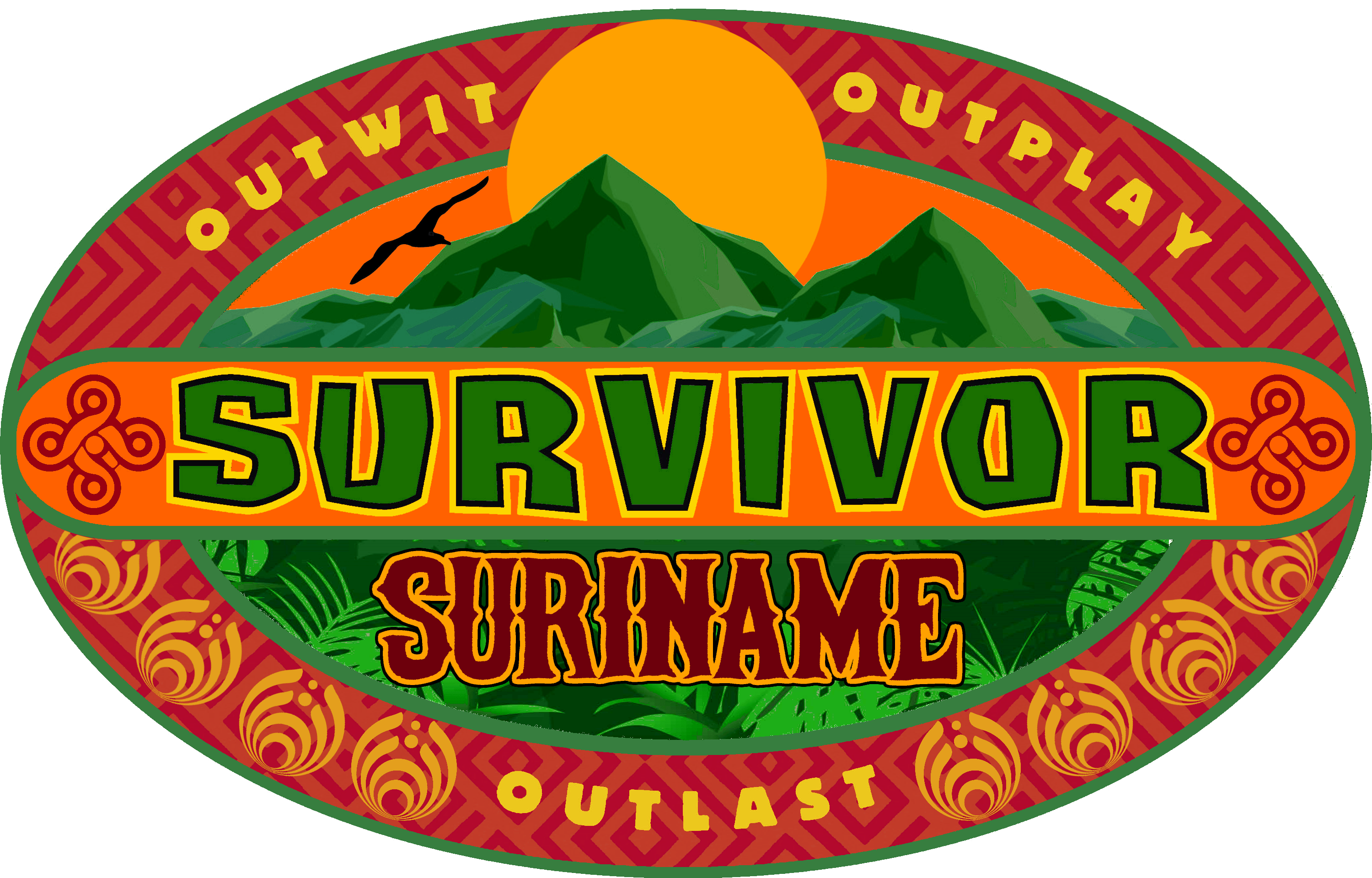 Blanco Survivor Logo PNG-Afbeelding Achtergrond
