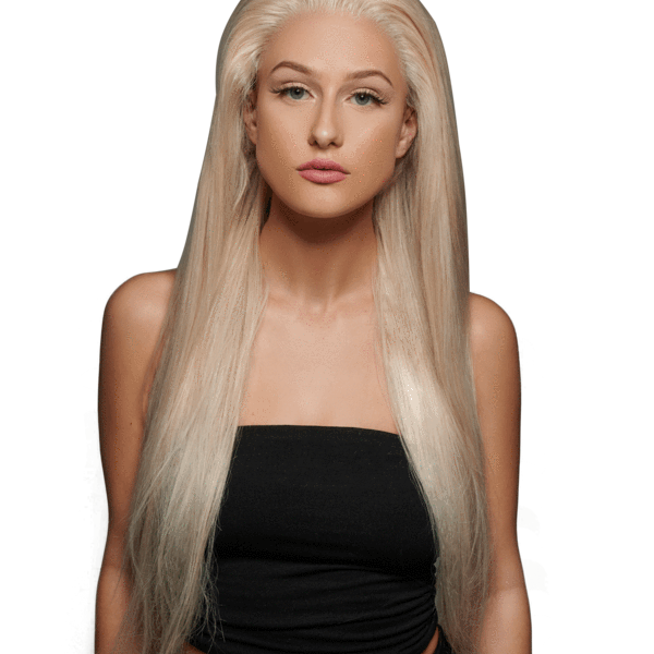 Blonde Wig Long Hair PNG High-Quality Image