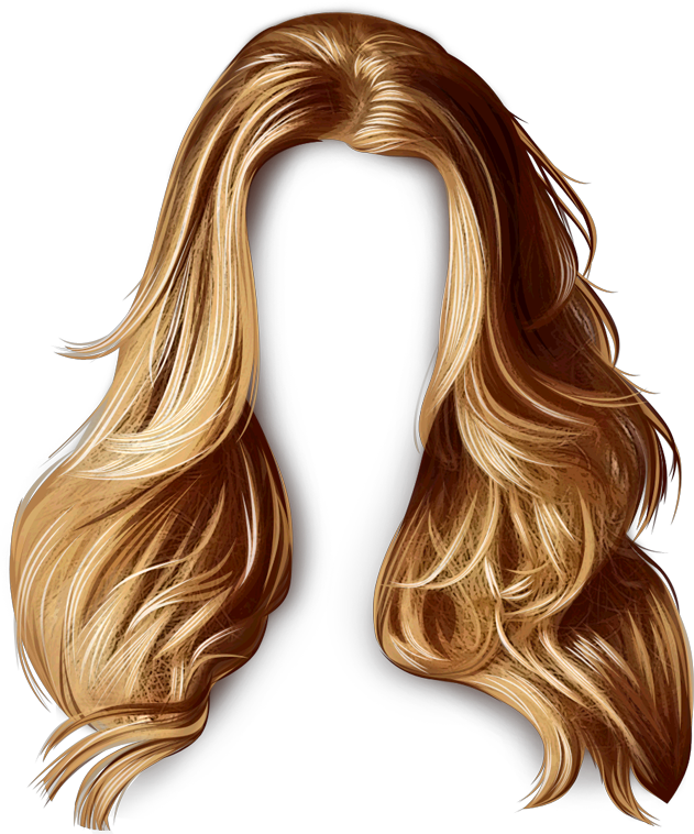 Blonde Wig PNG Image