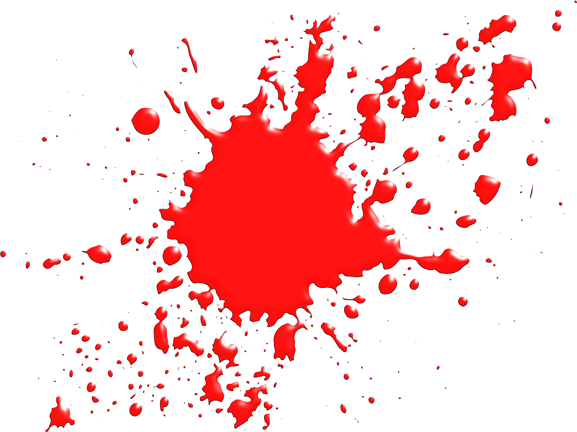 Blood Splatter Splash PNG Image