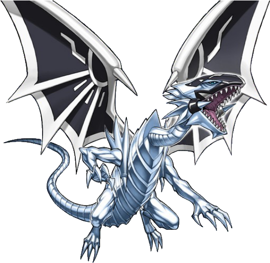 Blue Eyes White Dragon Creature PNG descargar imagen