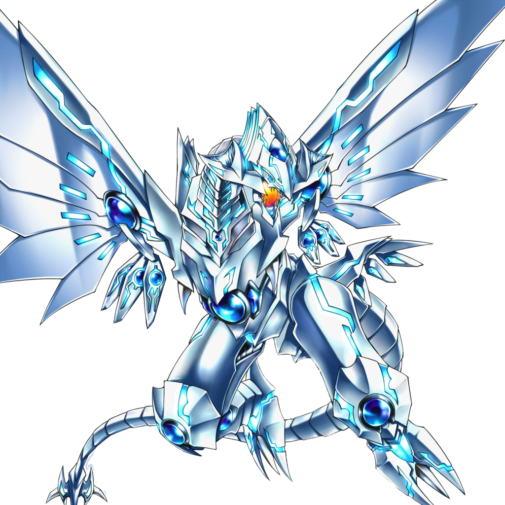Blue Eyes White Dragon Creature PNG Image Background