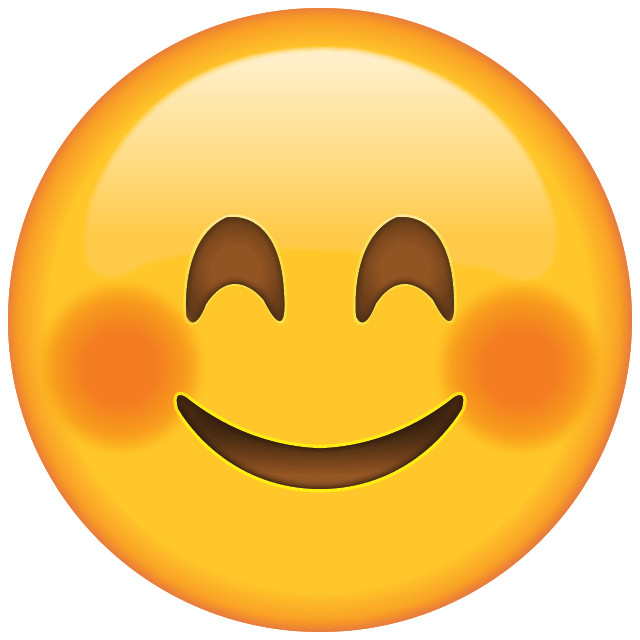 Erröten emoji free PNG Bild